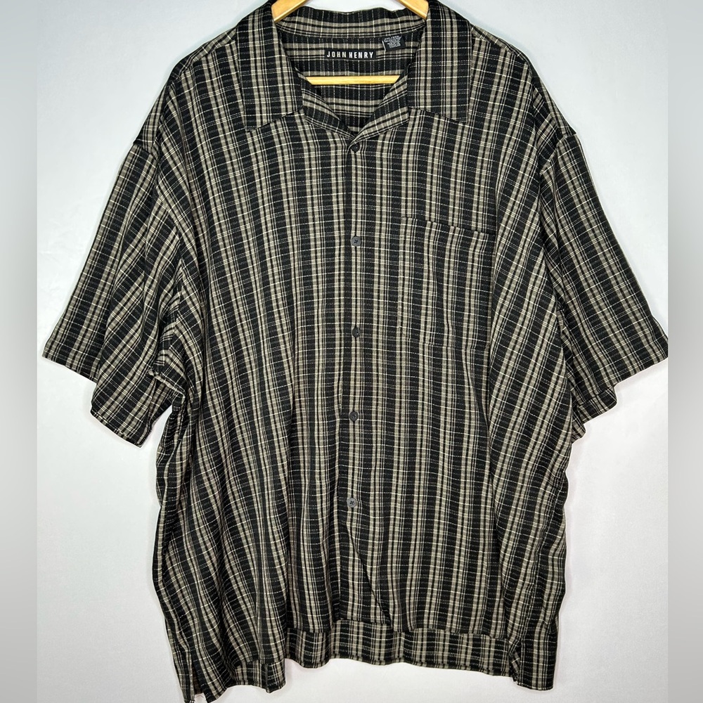 Plaid Button-Down Shirt